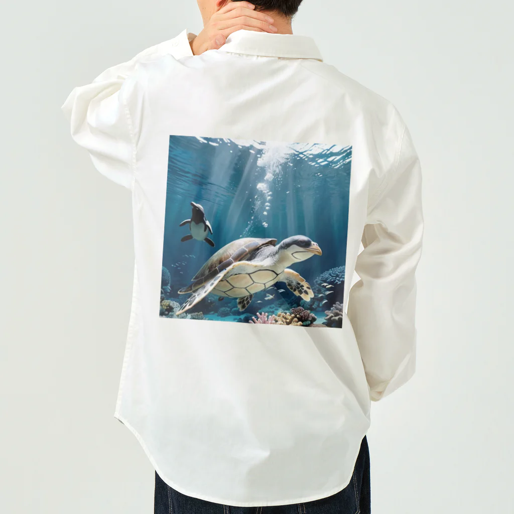 人魚の夢のペンガメ2 Work Shirt