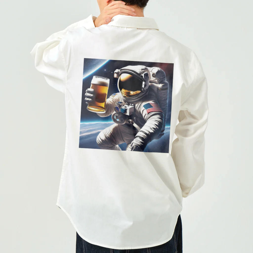 宇宙開発デザイン科の酒飲みアストロノーツ Work Shirt