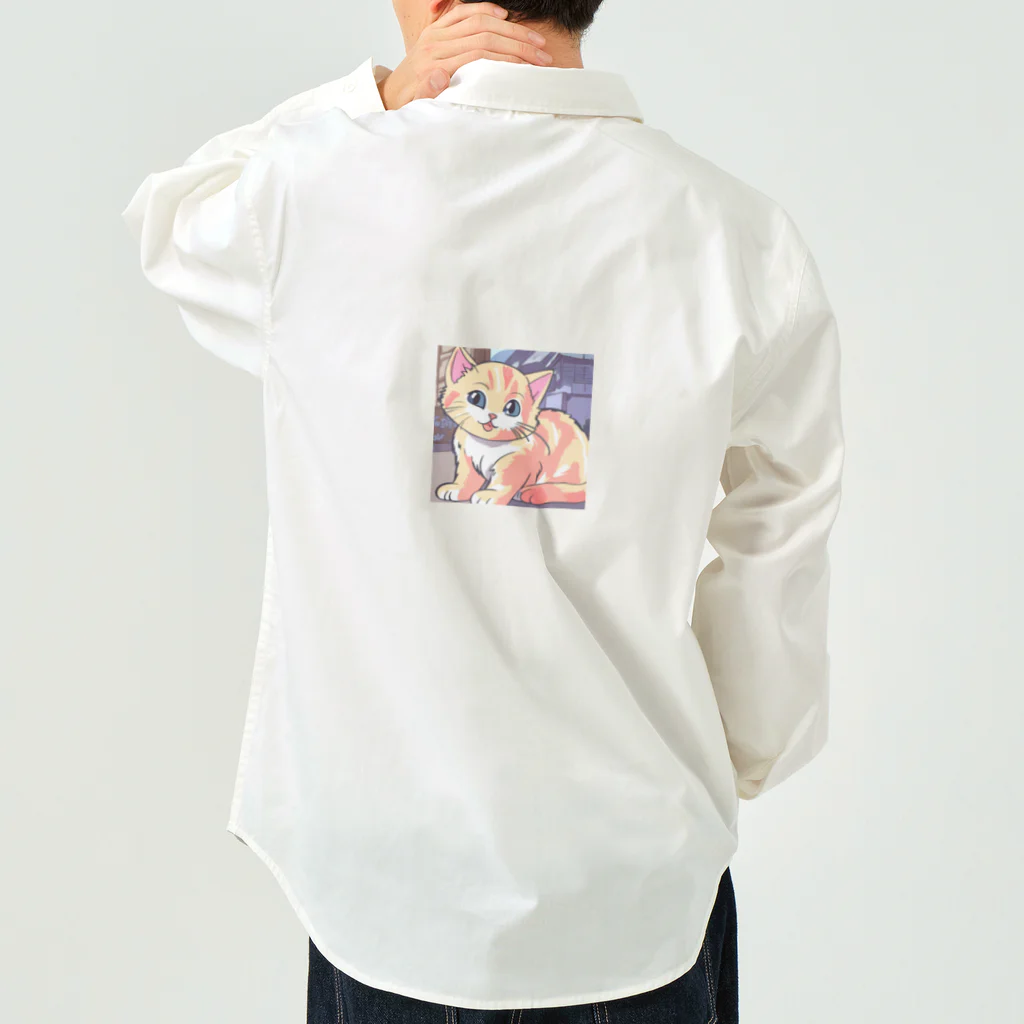 nakasaanのかわいい子猫グッズ Work Shirt