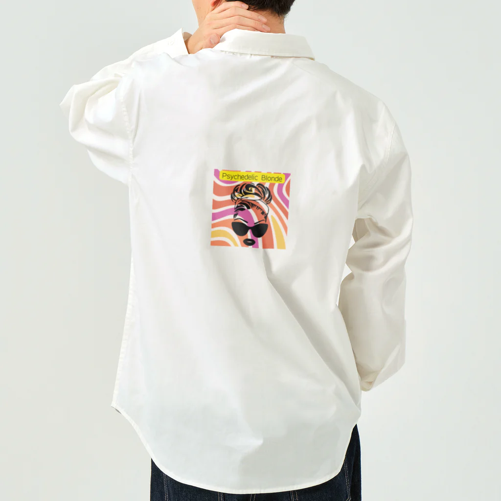 でざいん屋くろすけのPsychedelic Blonde Work Shirt