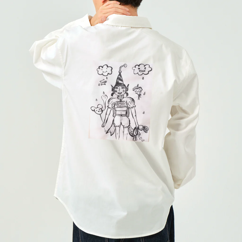 結社黒猫の遊園地のピエロ Work Shirt