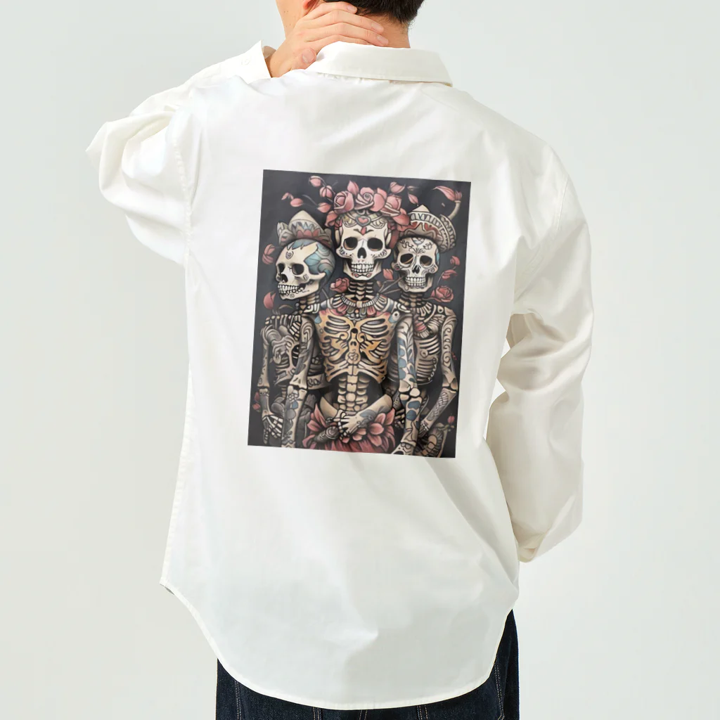 Skull sectionのガイコツのデザイン Work Shirt