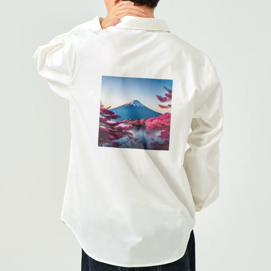 P.H.C（pink house candy）の富士山と紅葉、そして湖のグッズ Work Shirt