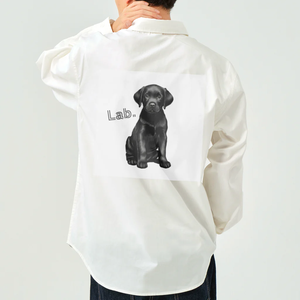 Labradorの黒Lab.グッズ ワークシャツ