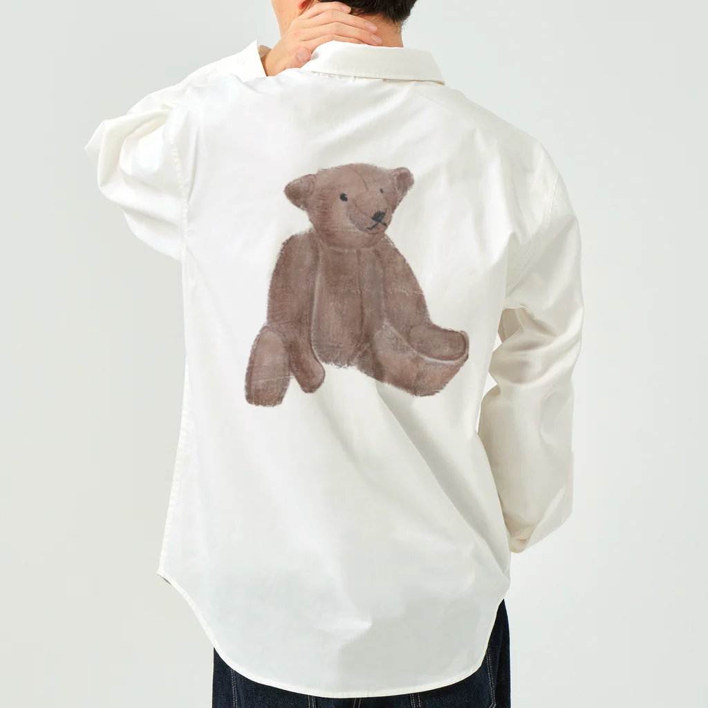 みにゆん　ねこのLovely bear。brown bear Work Shirt