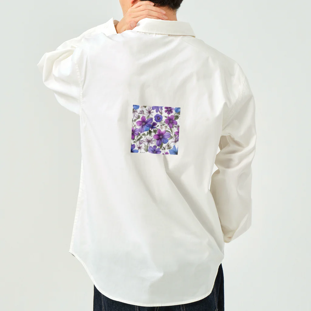 ラディアンス・ストアの紫の綺麗なお花 Work Shirt