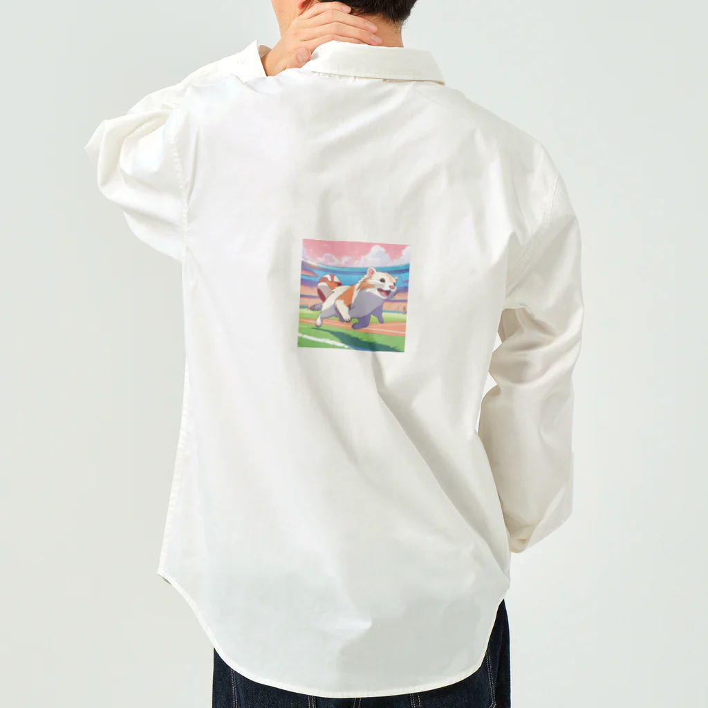 自然の非日常の走るフェレット Work Shirt