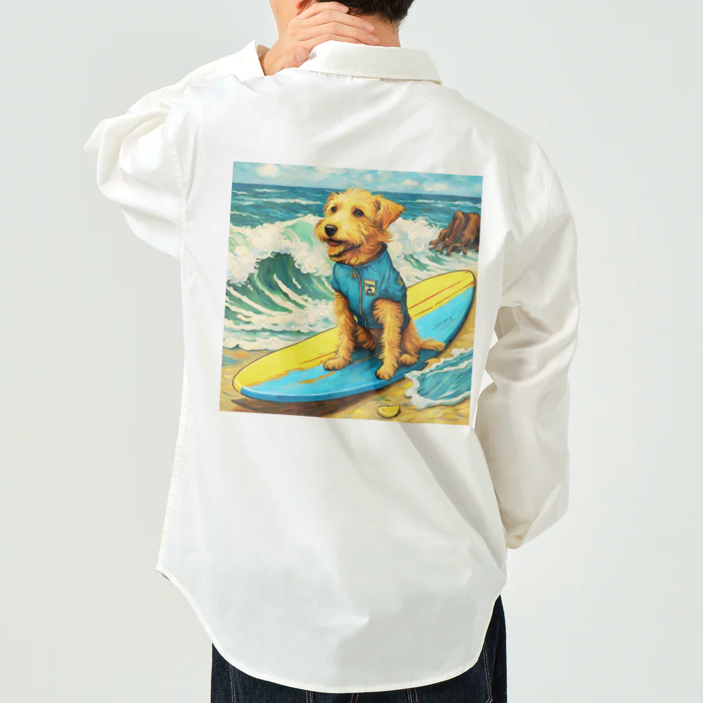 ハッピー・ディライト・ストアの波乗りDog Work Shirt