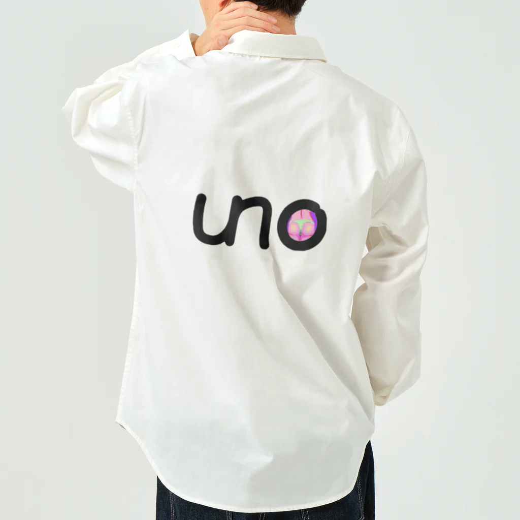 unoのUNOロゴ×ドットビキニヒップ Work Shirt