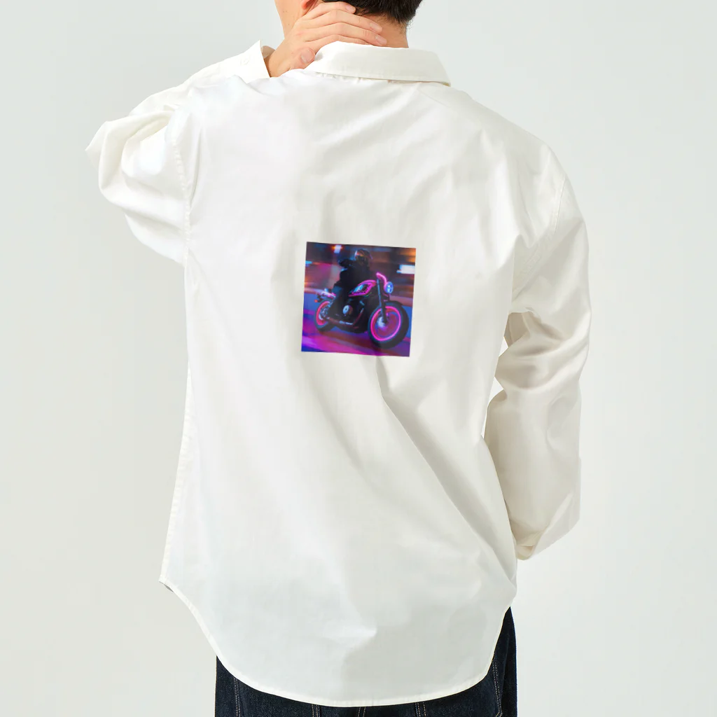 MaSaRuのバイクのイラストグッズ Work Shirt