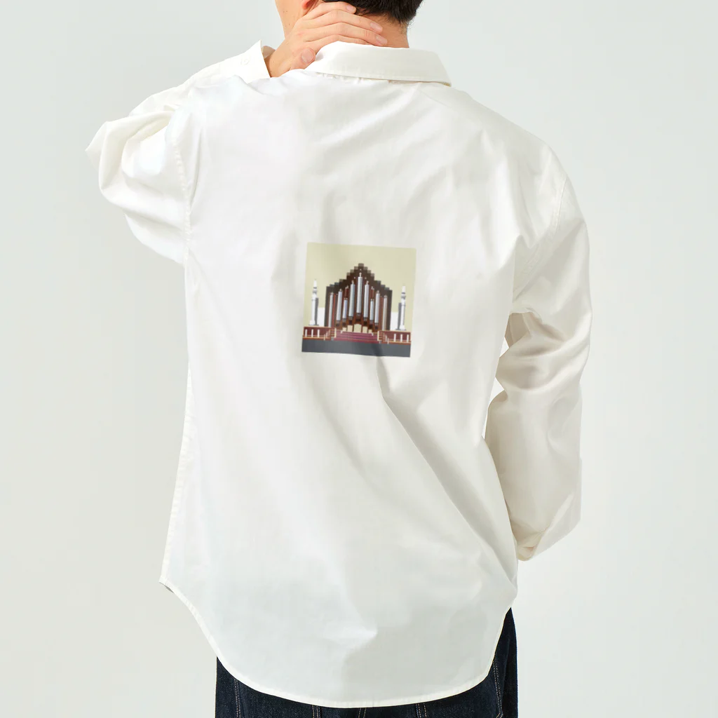 ほっこり絵音舎のドット絵風パイプオルガン Work Shirt