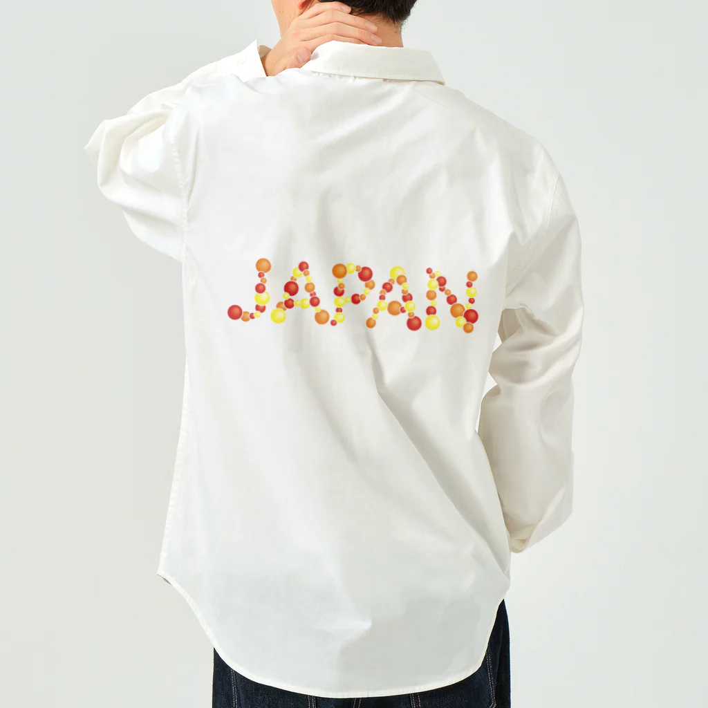 junichi-goodsのバルーン文字「JAPAN」（赤色系） Work Shirt