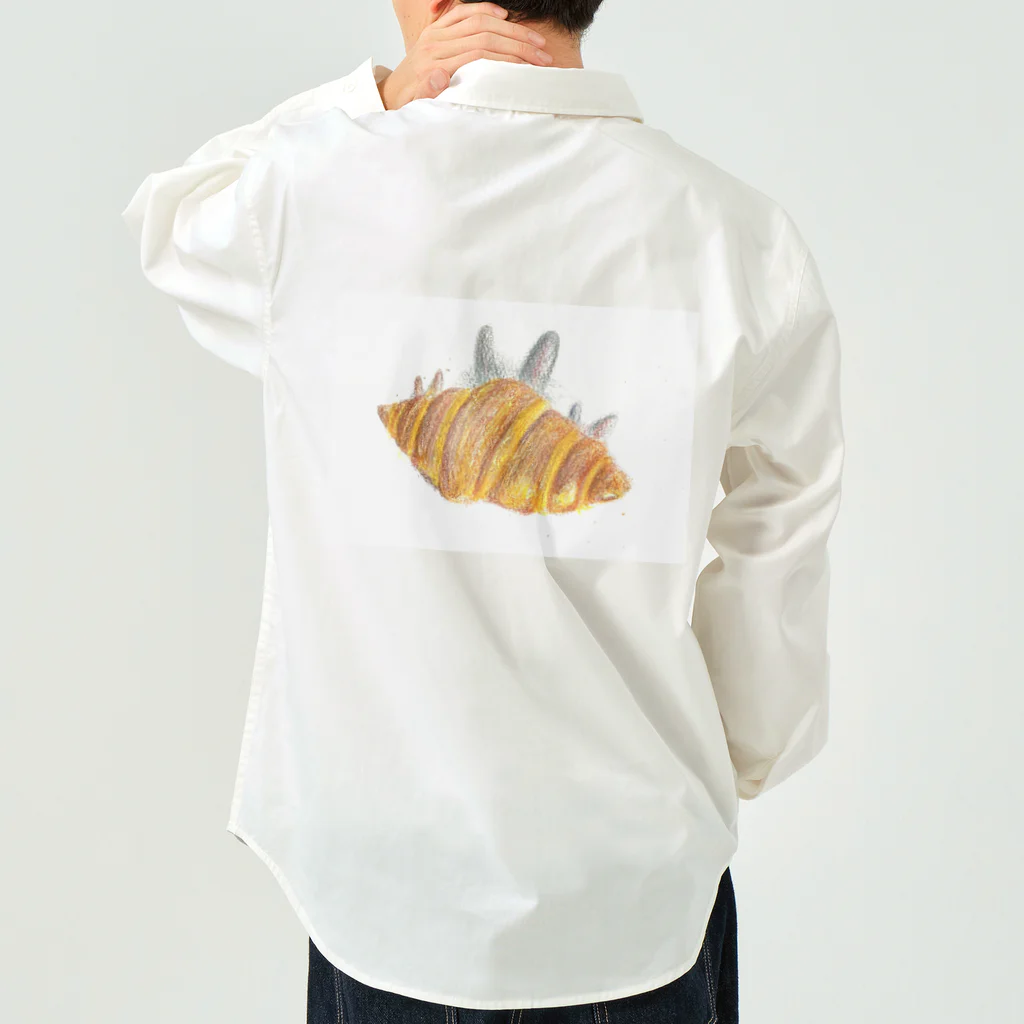 月詠桔梗のうさぎクロワッサン Work Shirt