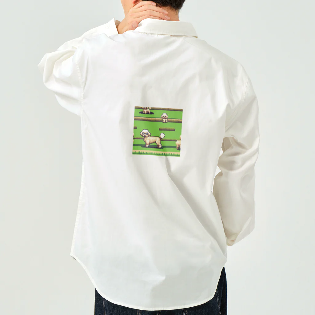 omamesan-1999のドッド絵　トイプードル Work Shirt