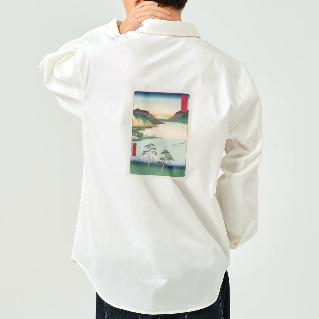 浮世絵屋の広重「冨二三十六景㉘　信州諏訪之湖」歌川広重の浮世絵 Work Shirt