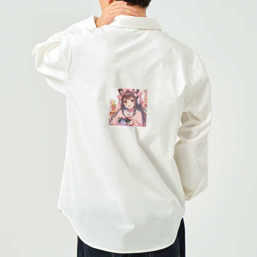 luckyTigerのゲーム女子 Work Shirt