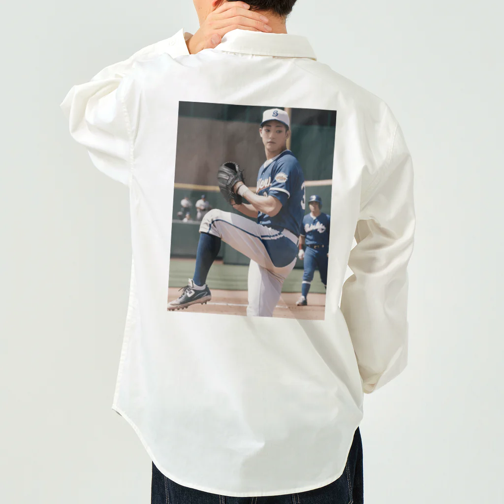 りん　チャンネルのAI野球 ワークシャツ