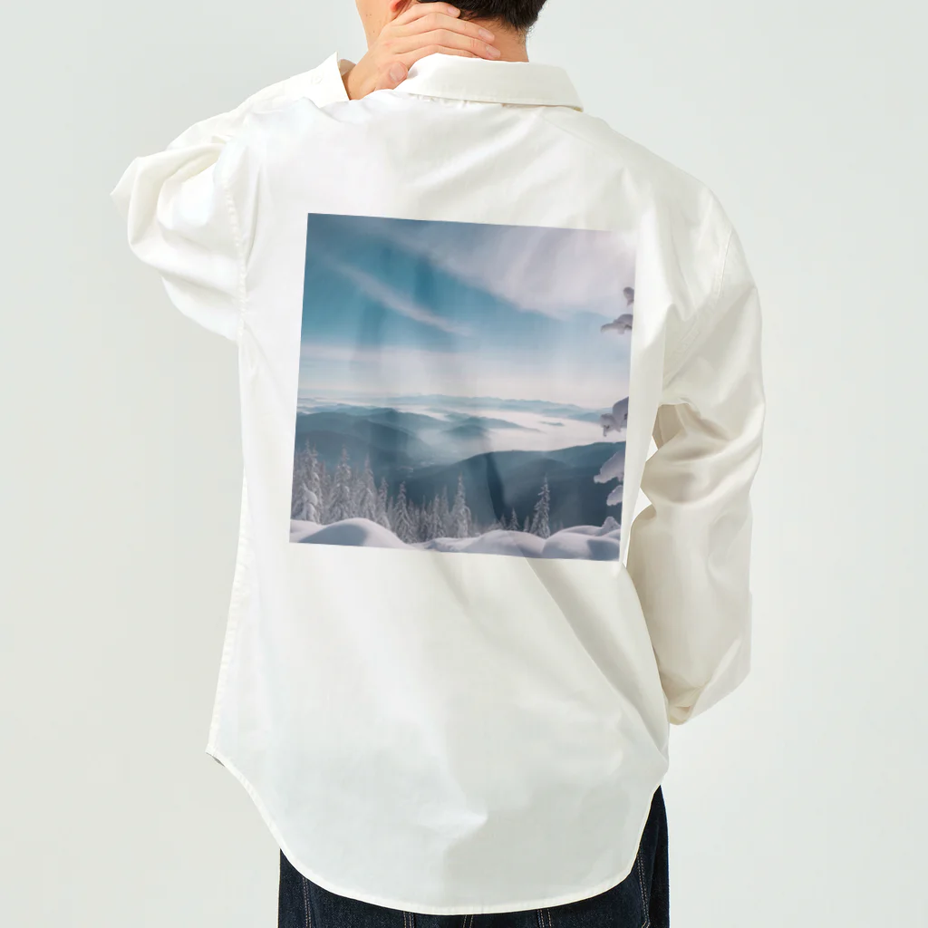 awawoの青空と山の風景 Work Shirt