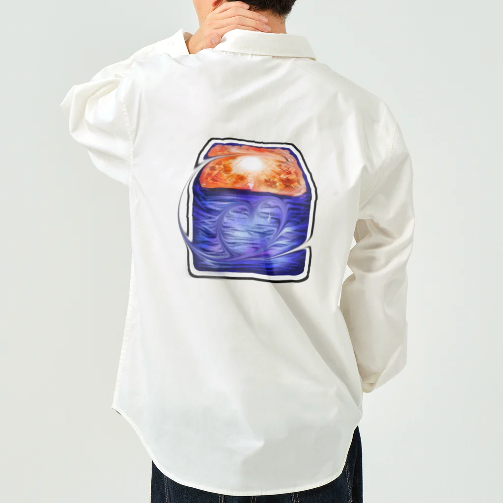 星乃荊サクの夕空と夜空のパンデグラタン Work Shirt