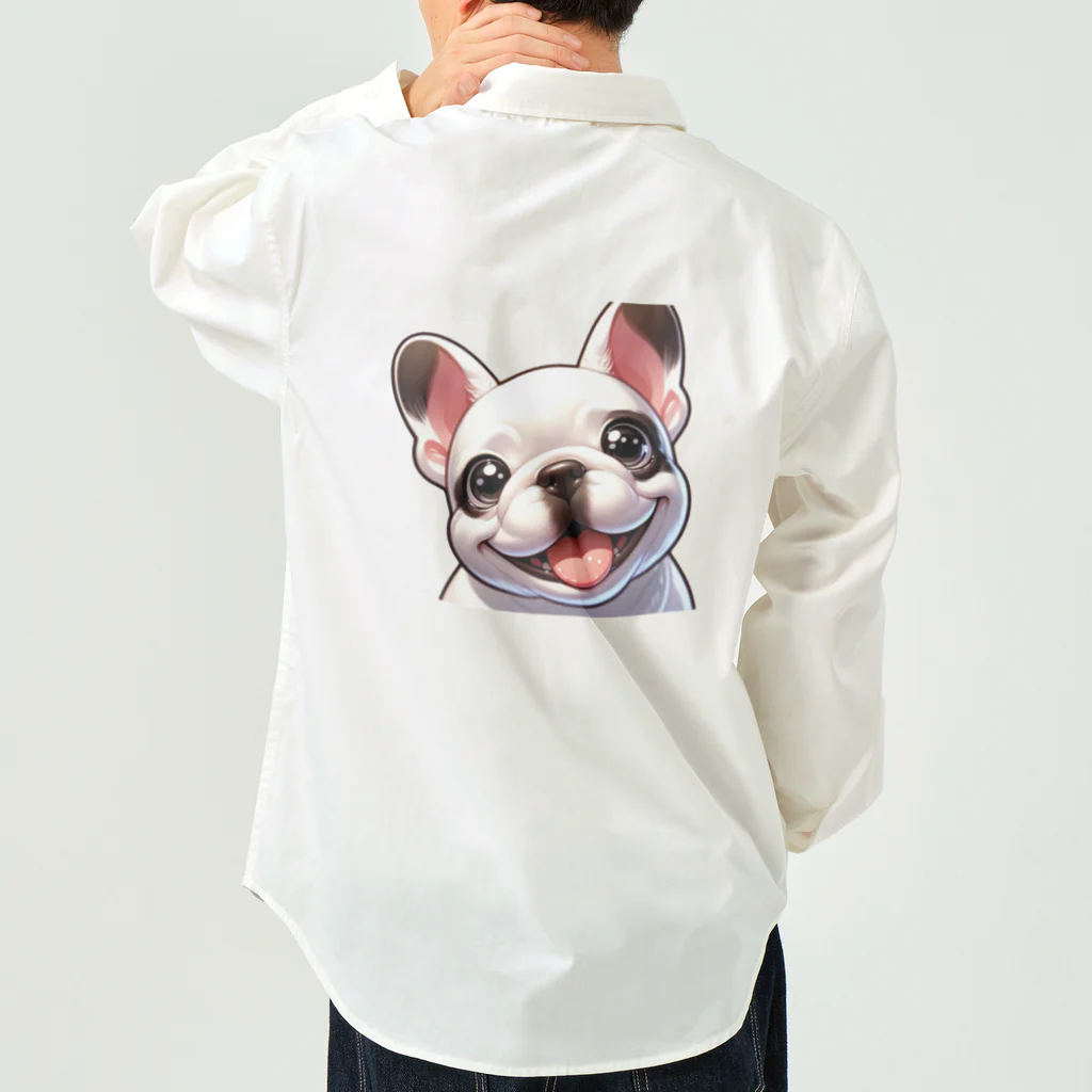 しらたまのニコニコしらちゃん Work Shirt