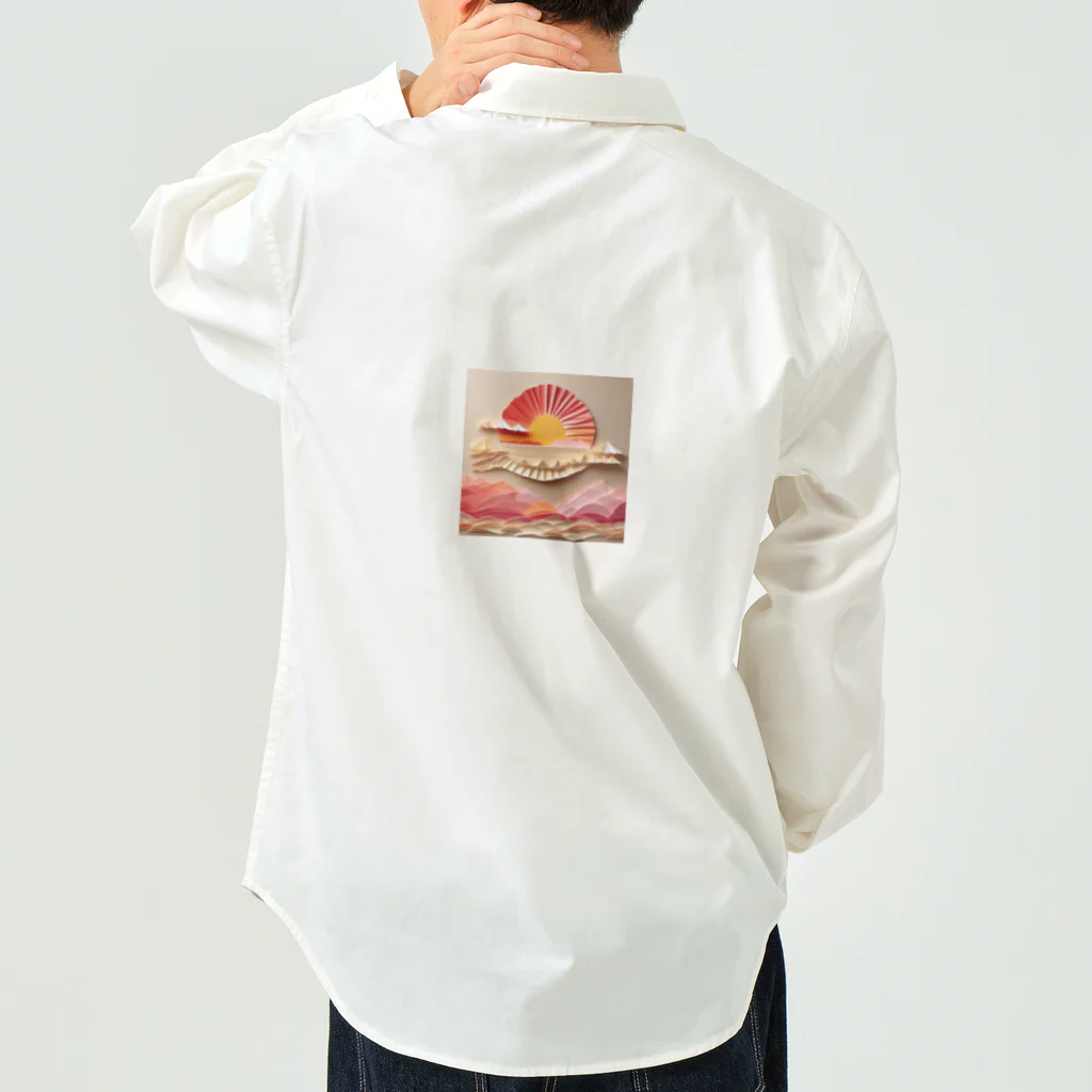 クロスクリエイティブの美ら島のサンライズ Work Shirt