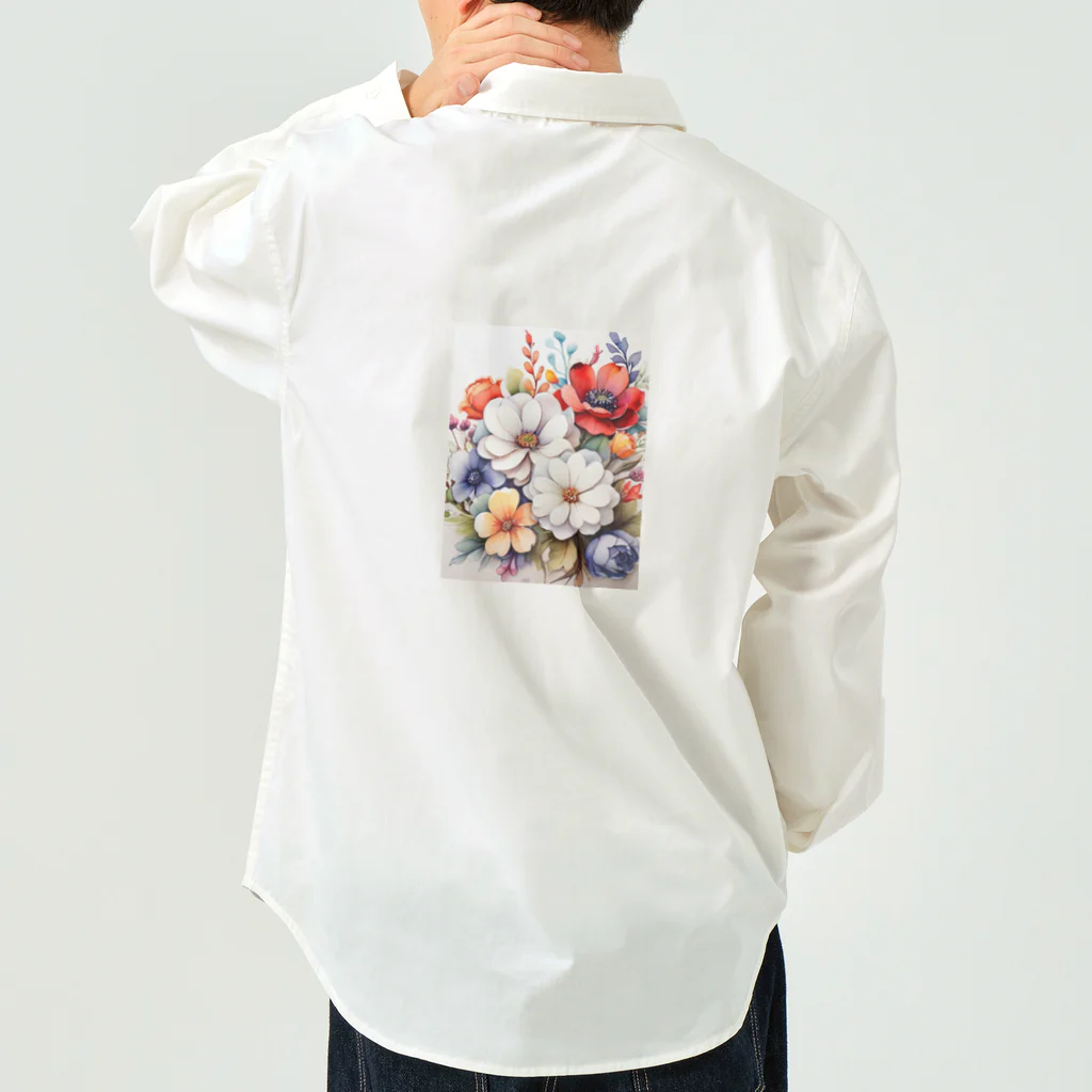 Lemon teaのたくさんの花々を Work Shirt