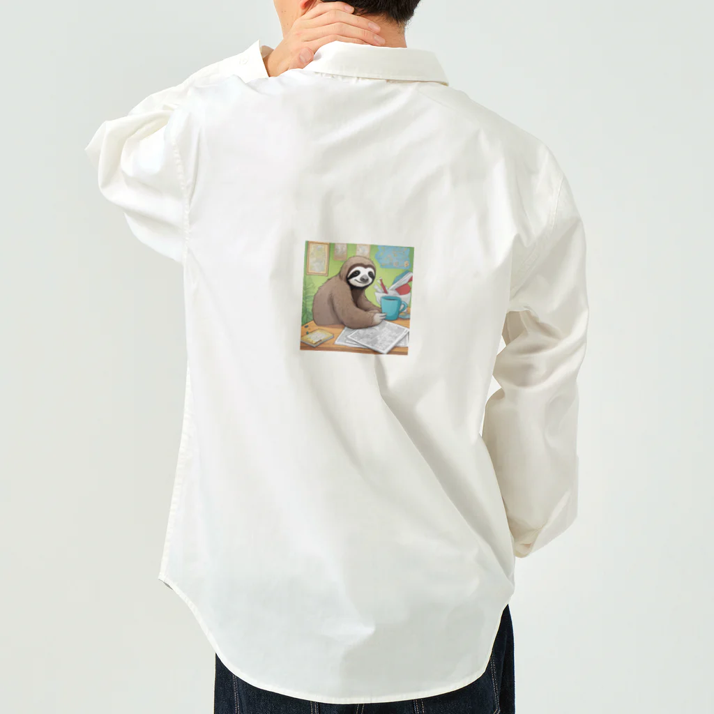 hobopoの"A Sloth Trying Various Things"  Work Shirt