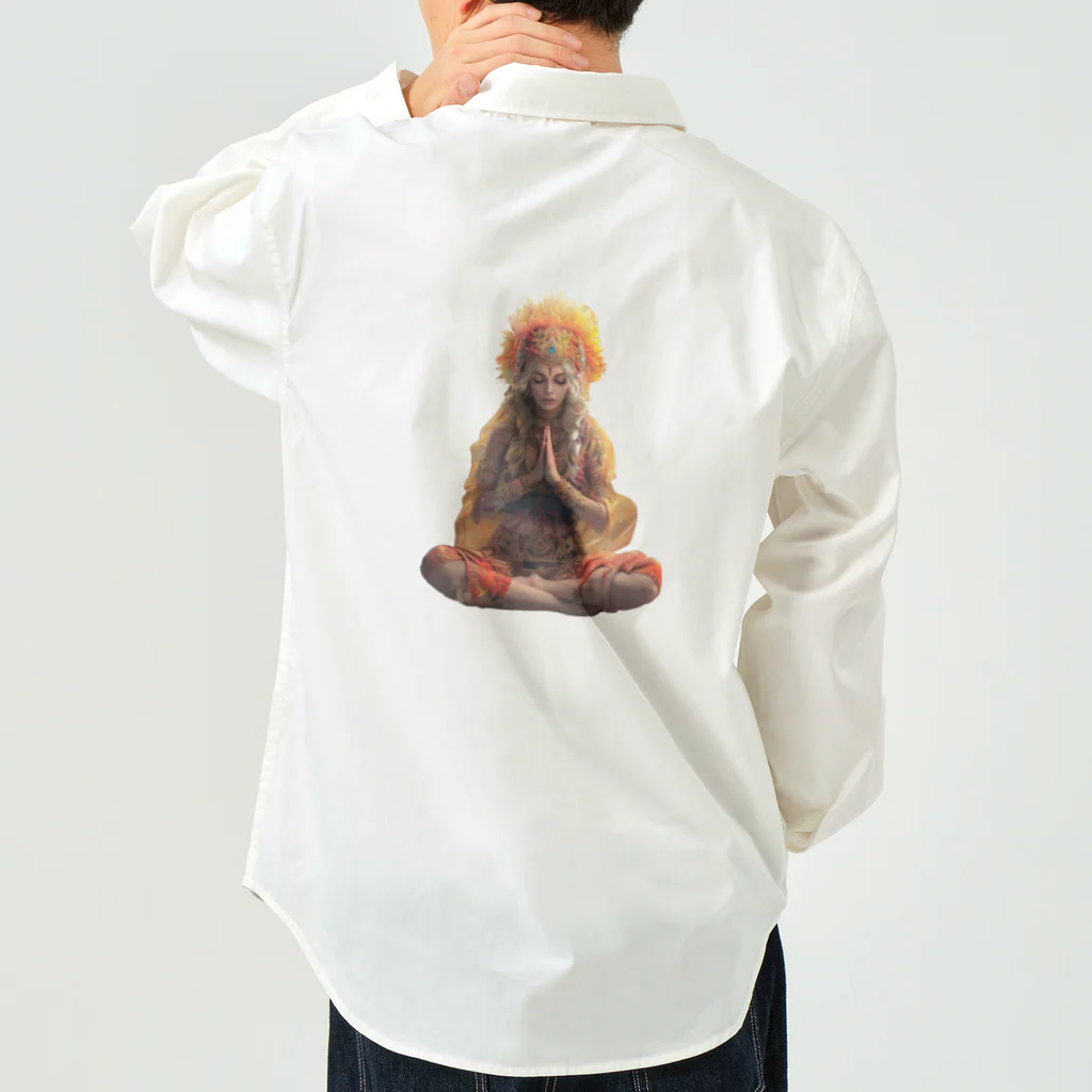 Chi3のアジアの女神の祈り ワークシャツ