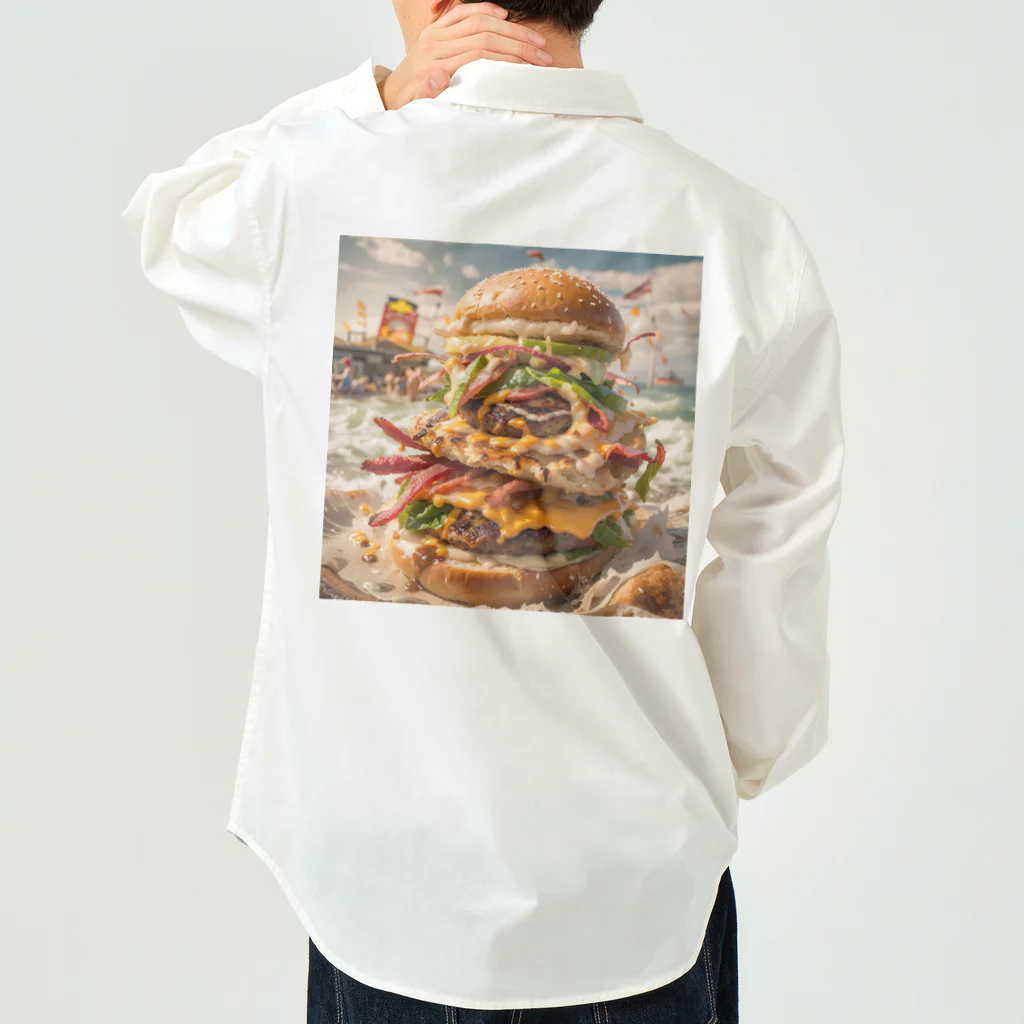 ken16のバーガーちゃん Work Shirt