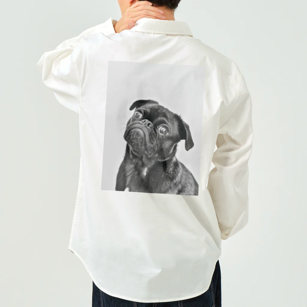 可愛い動物の犬 ワークシャツ