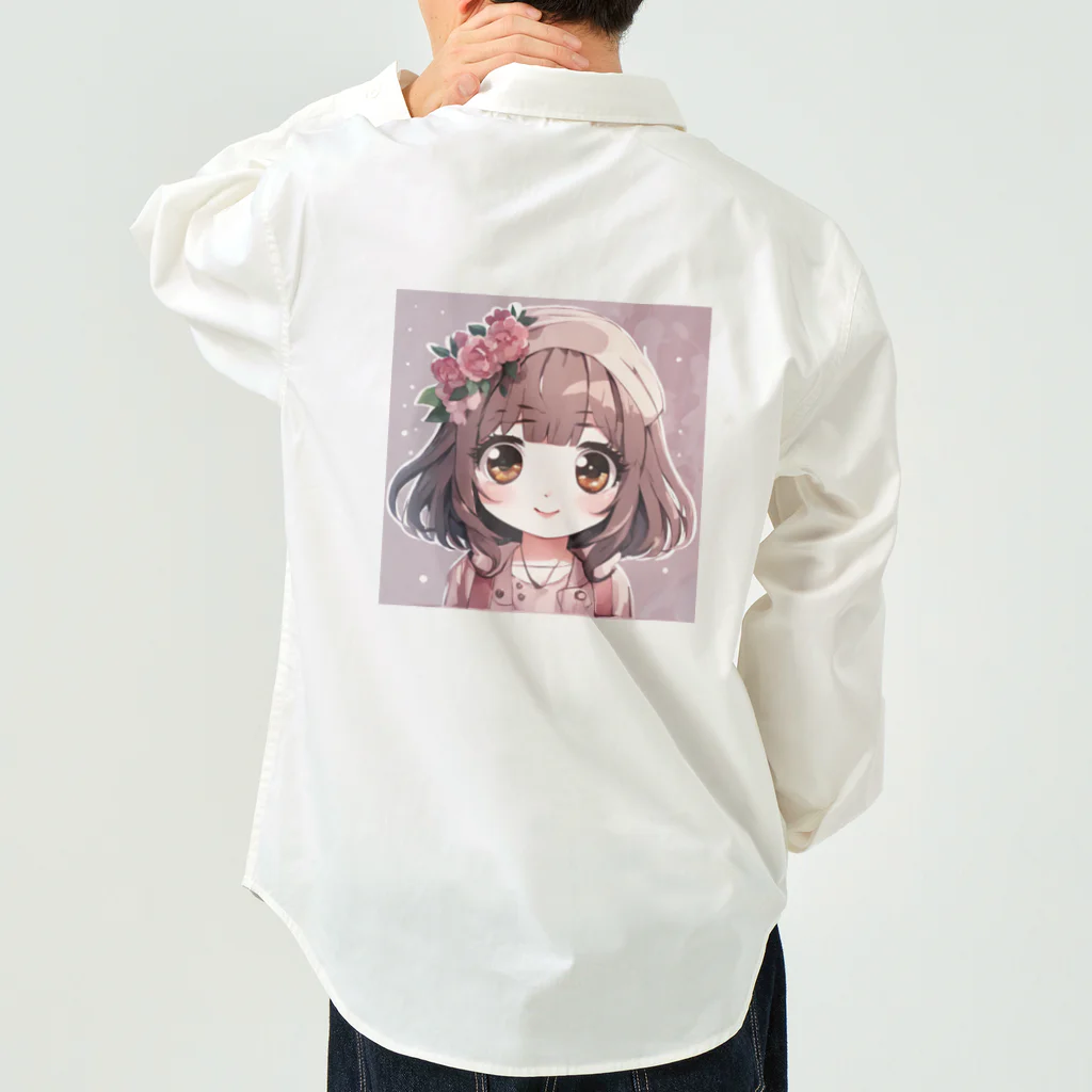 mikukiのかわいい女の子 Work Shirt