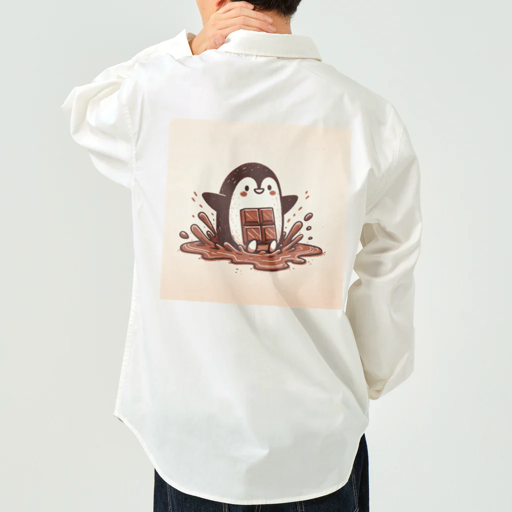 もぐふわアニマルズの甘い滑走 - チョコペンギン物語 Work Shirt