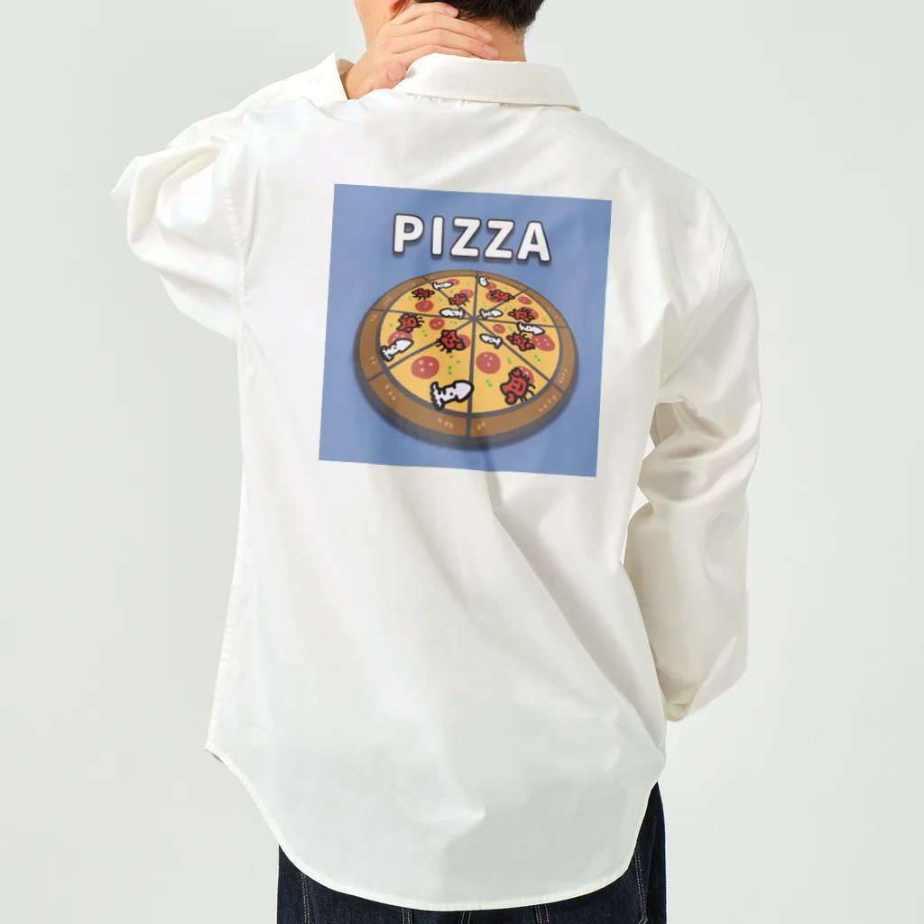 ほらをた娘🦈ྀི🎈のほらをた娘 くぁに＆いくぁ PIZZA Work Shirt