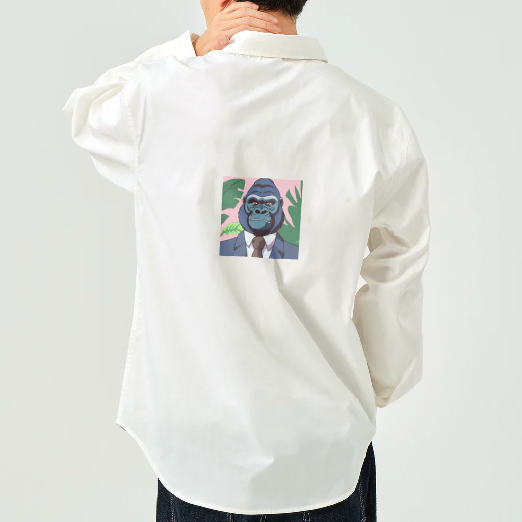 jiyurakuのサラリーマン・ゴリラ Work Shirt