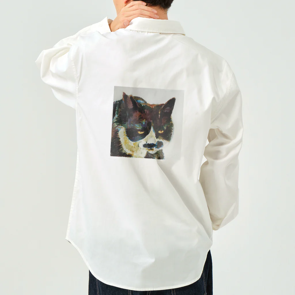 silomalo-の渋い猫 ワークシャツ