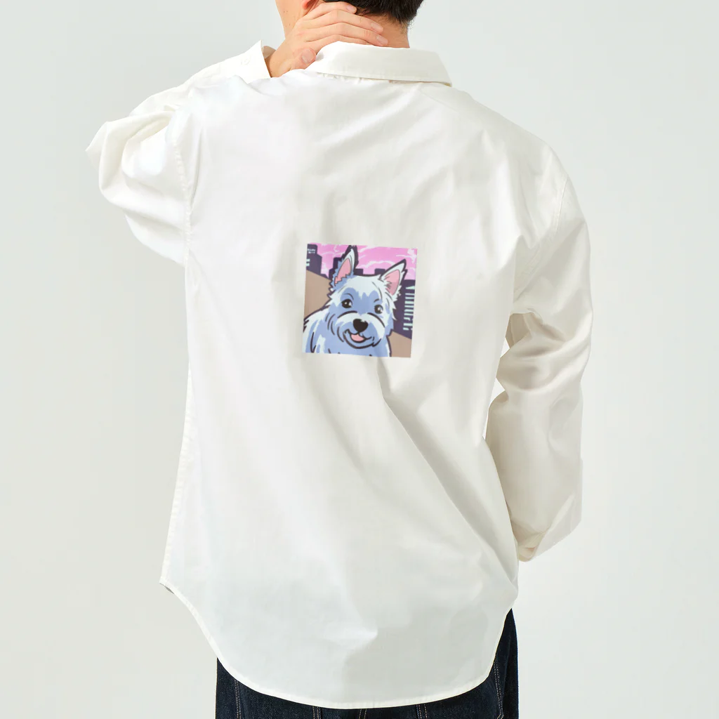 雑貨屋わんわんのかわいいウエスティ Work Shirt