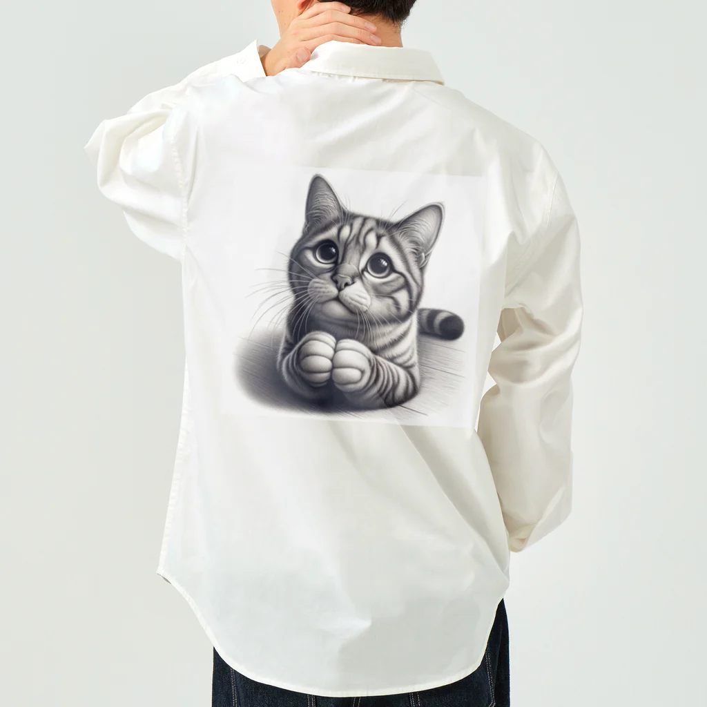 Amyaymのおねだり猫 Work Shirt