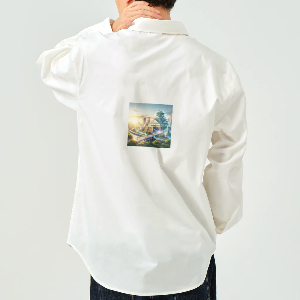 戦国時代マニアの明るい未来を予感させる大阪城 Work Shirt