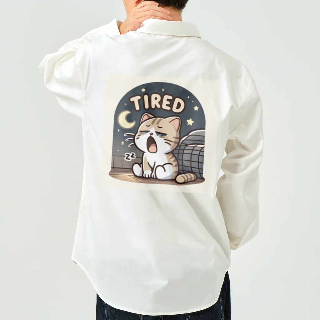 mimikkyu322のTired cat7 Work Shirt