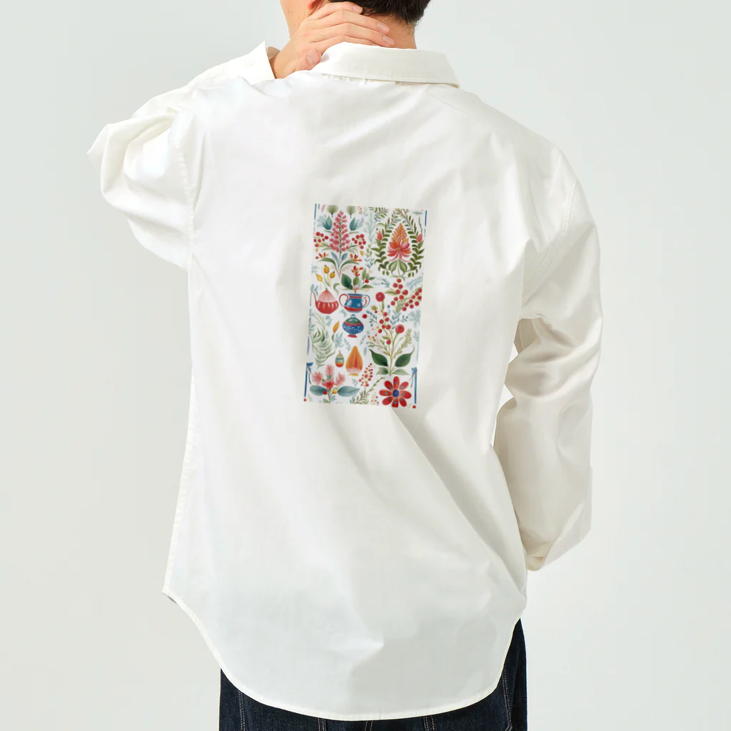 (っ◔◡◔)っ ♥ Le Petit Trésor ♥の花の詩カップ(The Flower Poetry Cup) Work Shirt