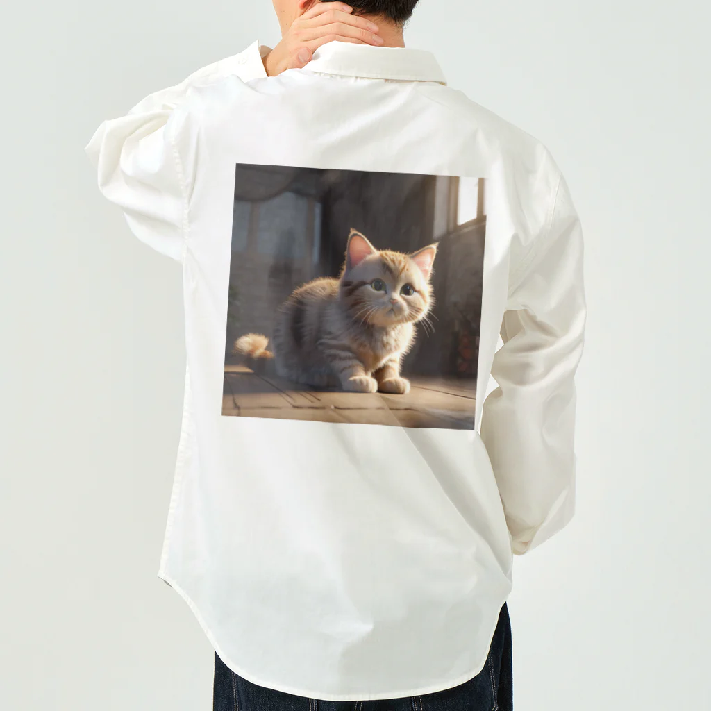 動物の溜まり場の可愛い猫ちゃん Work Shirt