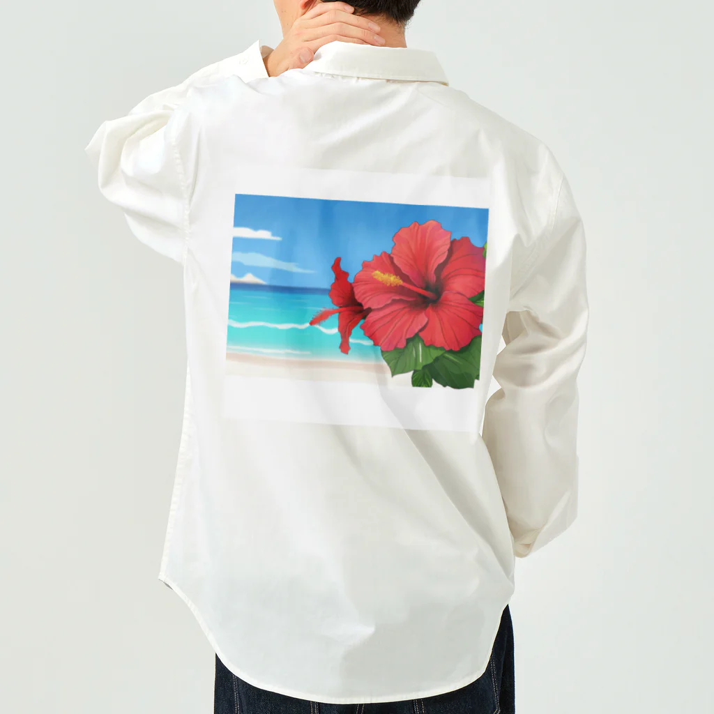 kaiminsapoのハイビスカス　リゾート　🌺　🏝️ Work Shirt