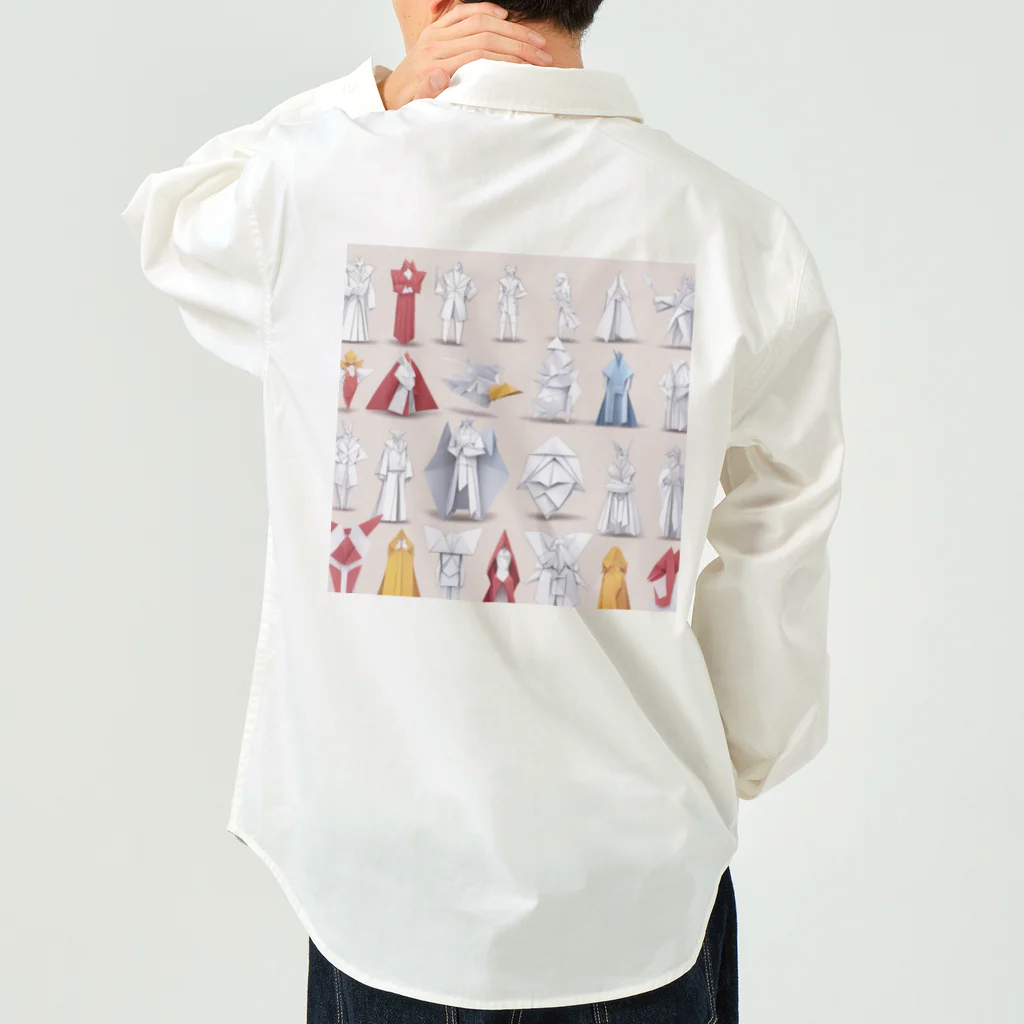d-design-labの折り紙戦士 Work Shirt