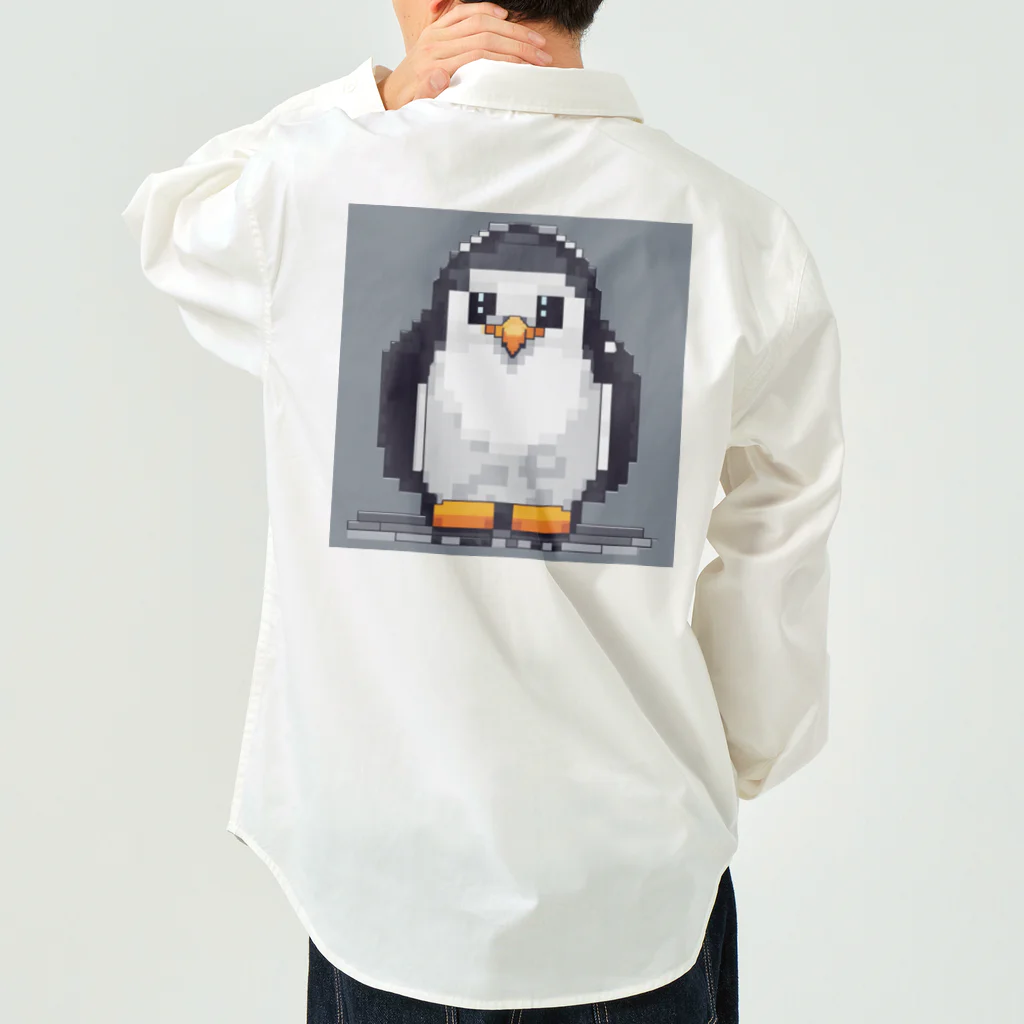 hakusyuuの優しい眼差しペンギン ワークシャツ