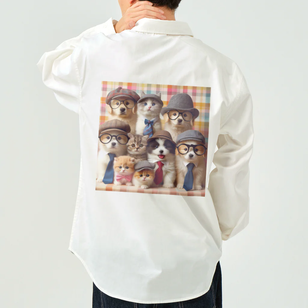 117hibikiのワンニャンファミリー🐾 Work Shirt