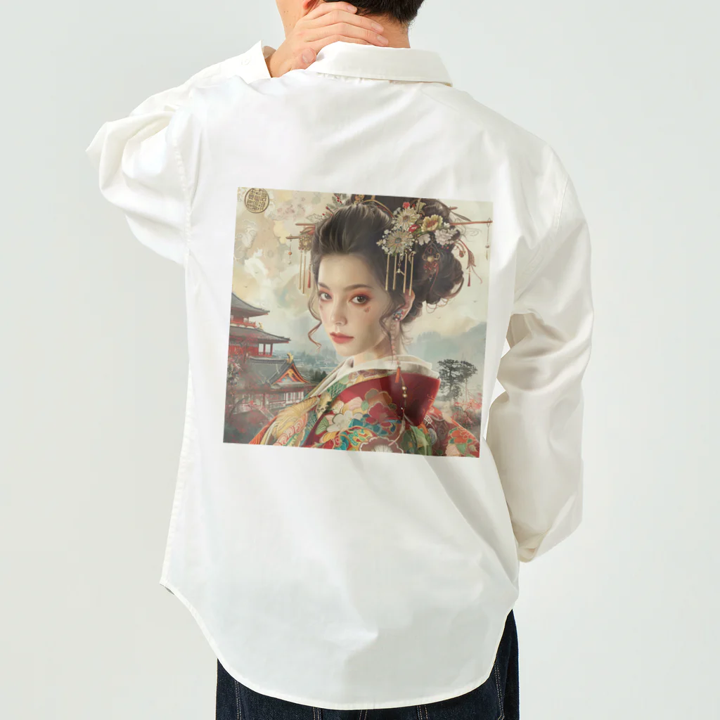 AQUAMETAVERSEの日本のAIアート世界へ羽ばたけ アメジスト 2846 ワークシャツ