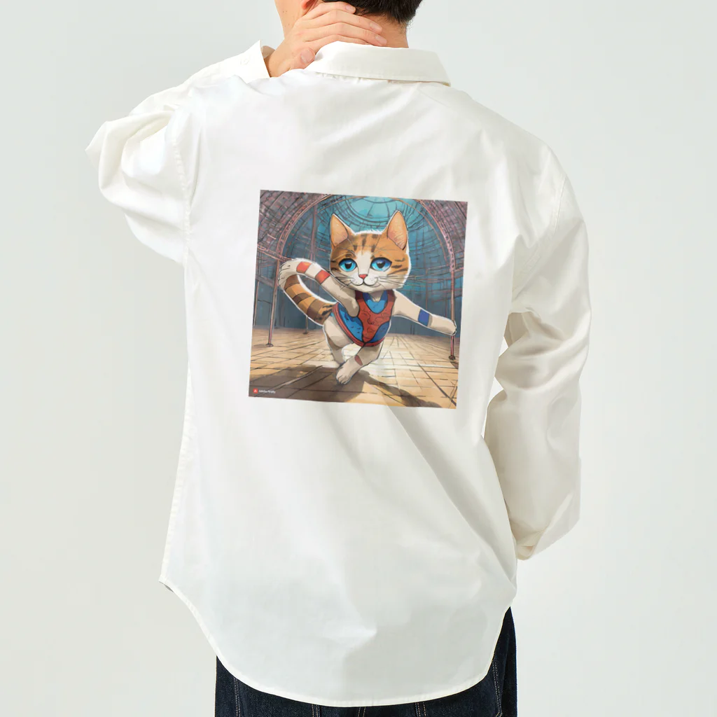 bleeの新体操する猫 Work Shirt