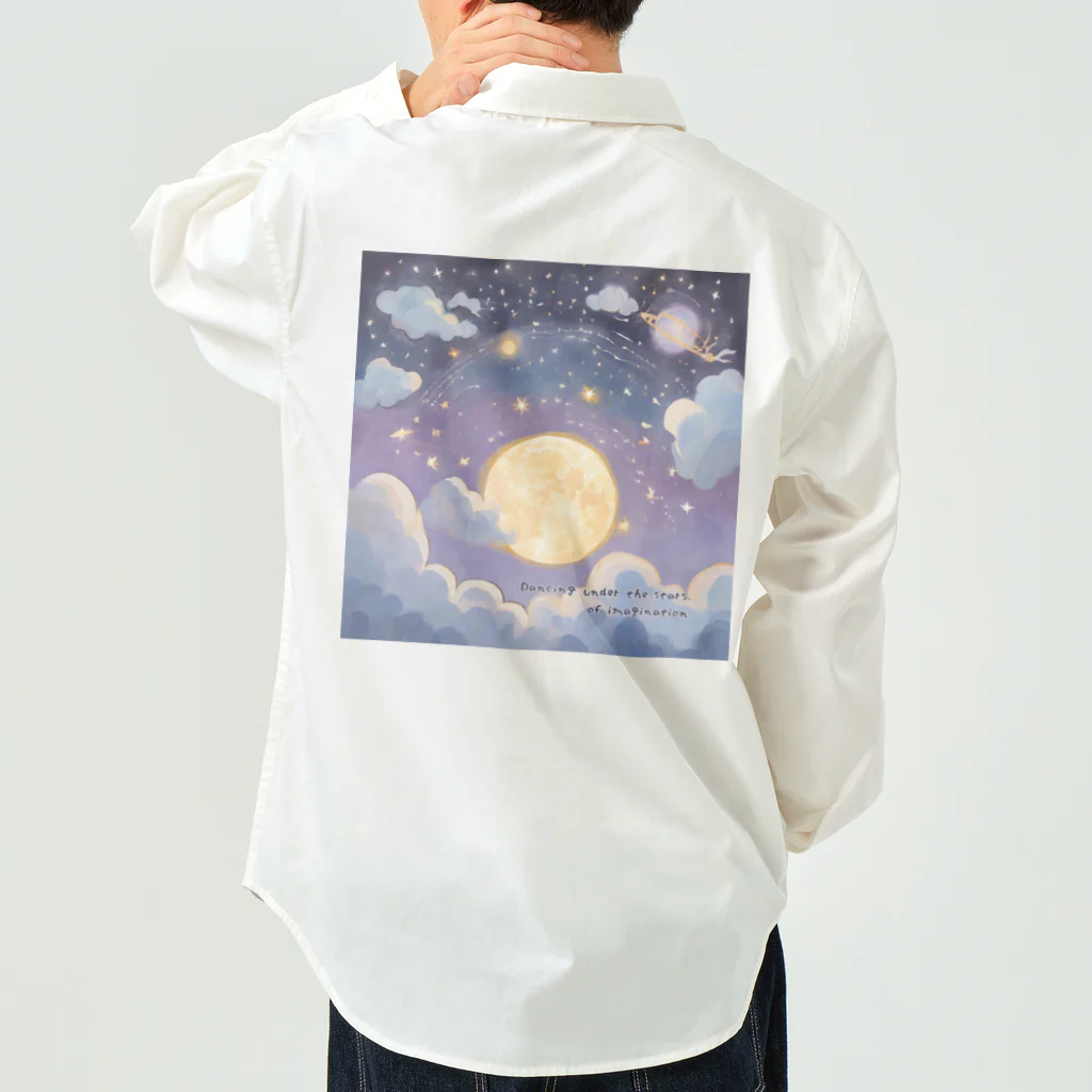 hydrangea-macrophyllaのDancing under the stars of imagination. Work Shirt