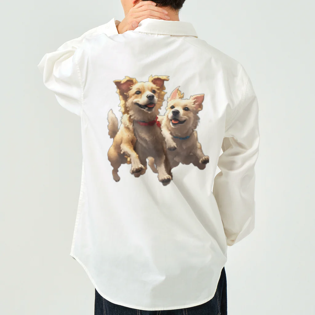 wonderful dogの2匹のワンコ Work Shirt