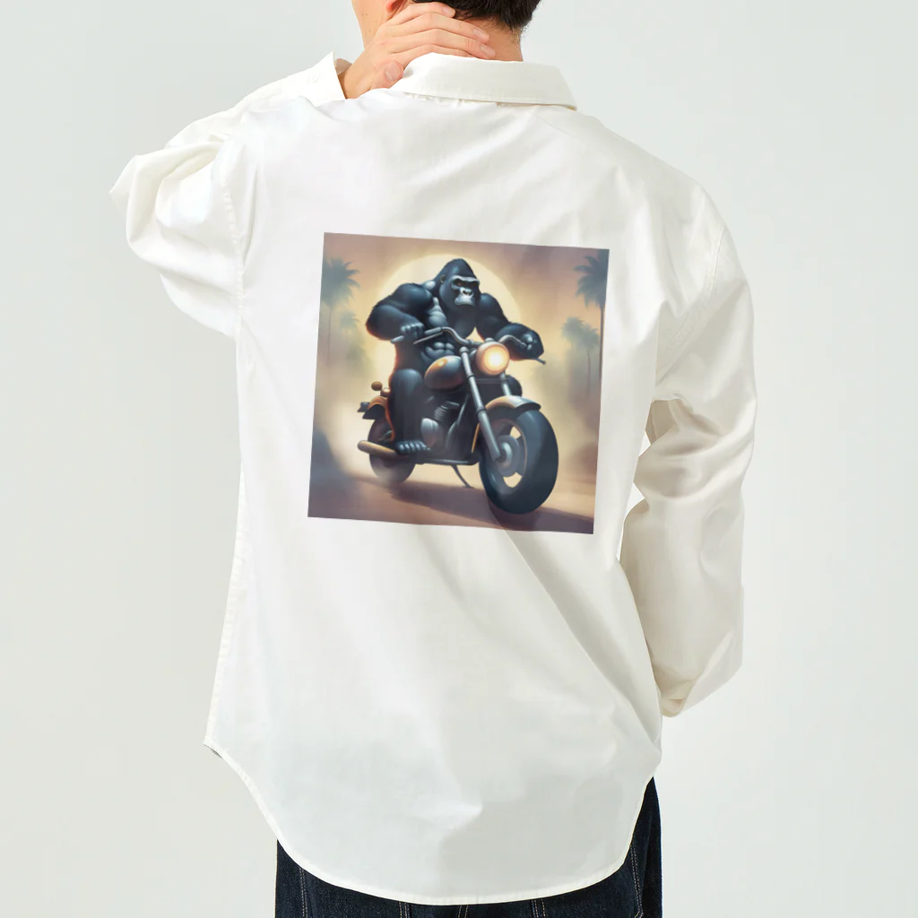 razurizuのバイクを盗んで走り出すゴリラ Work Shirt